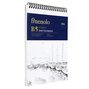 Deli Sketch Book B5 EN025 100g 40 Sheets White 0