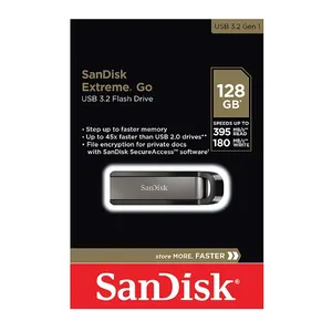 Sandisk Extreme Go USB 3.2 Metal Flash Drive 128GB (SDCZ810-128G-G46) 0