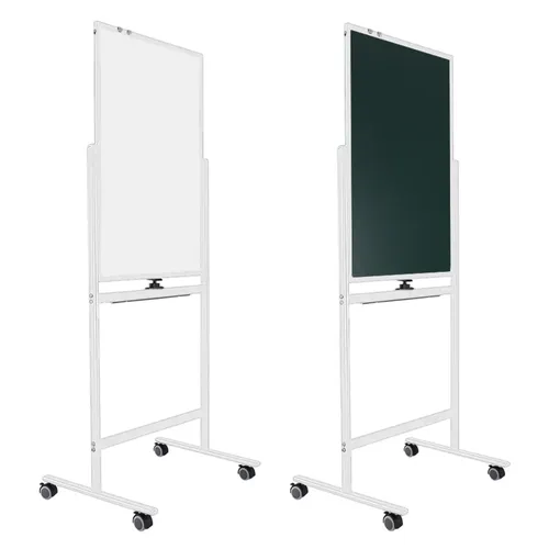Deli Magnetic Double Sided Whiteboard and Chalkboard Easel Stand E7893  2