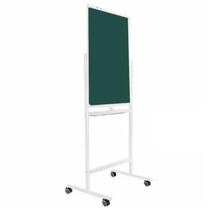 Deli Magnetic Double Sided Whiteboard and Chalkboard Easel Stand E7893  4