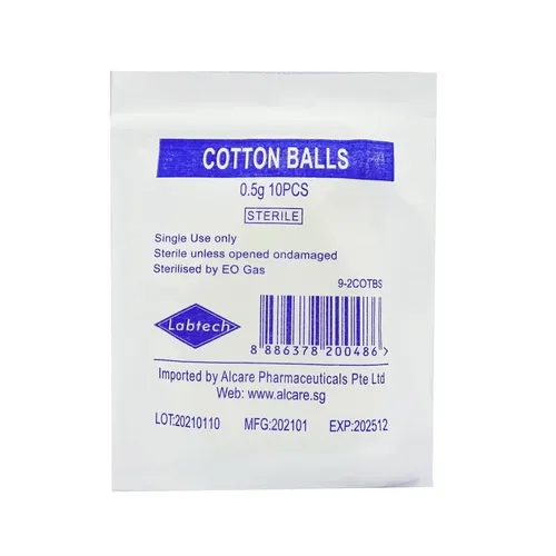 Labtech Sterile Cotton Balls (10 Pieces) 0