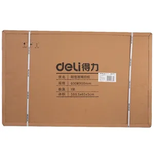 Deli Wall Mounted Magnetic Glass Board (600 x 900mm) 8735B - White 4