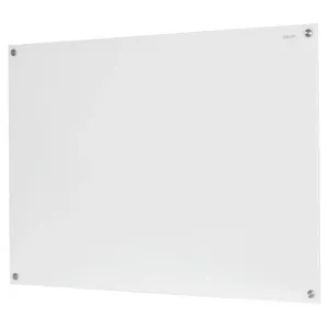 Deli Wall Mounted Magnetic Glass Board (600 x 900mm) 8735B - White 0