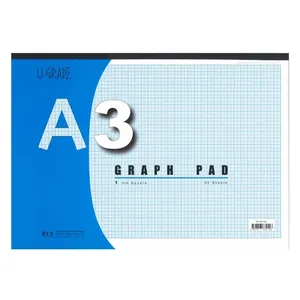 U-Grade Graph Pad 1mm Square A3 Pack of 50 0