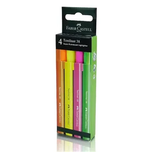 Faber Castell Textliner 38 Super Fluorescent Highlighter Pack of 4 MK157774 0