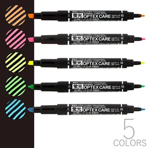 Zebra Optex Care Dual Point Highlighters (Pack of 5) 2