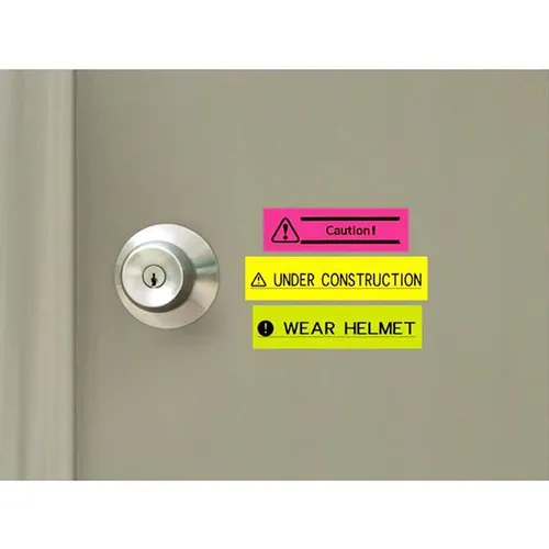 Casio EZ Label on Fluorescent Tape Cartridge 9mm XR-9F 4