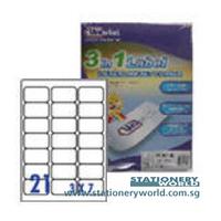 Unistat 3 in 1 Laser White Labels 63.5 x 38.1mm U4677 3