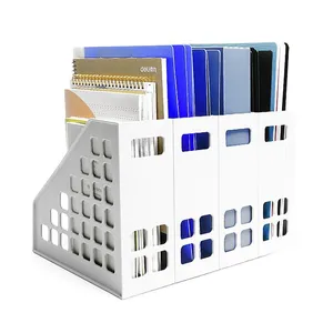 Deli 4 Compartments Book Rack 9840 3
