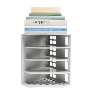 Deli 4 Compartments Book Rack 9840 4