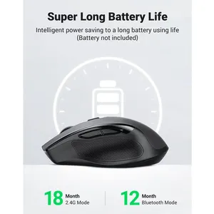 UGREEN MU006‑90855 Ergonomic Wireless Mouse (2.4 G and Bluetooth) 7