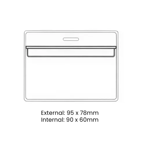 Soft PVC Name Badge Holder TL-115 (Internal: 90 x 60mm) External: 95 x 78mm 2