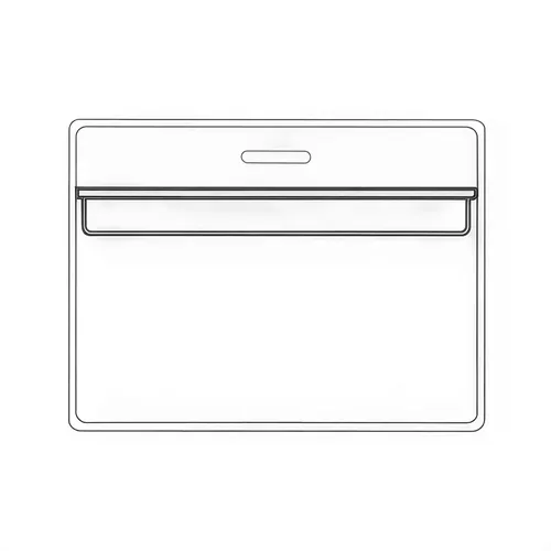 Soft PVC Name Badge Holder TL-115 (Internal: 90 x 60mm) External: 95 x 78mm 0