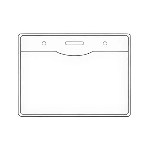 Soft PVC Name Badge Holder TL-302A (Internal: 107 x 75mm) External: 112 x 93mm 0