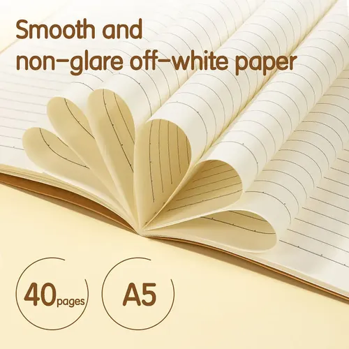 Deli A5 Sewing Notebook 40 Sheets - Brown (FA540) 3