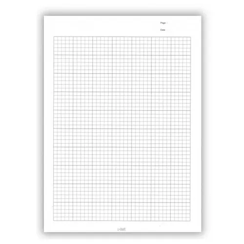 U-GRADE 5mm Square Ring Book 80g 60 Sheets 1 Side Printing - RBA4SQ 2