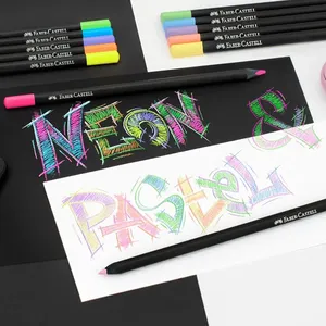 Faber Castell Black Edition Neon and Pastel 12 Colours Pencil Long PL116410 5