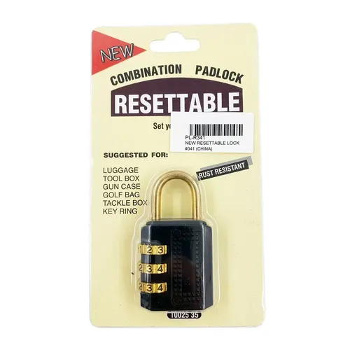 Resettable Combination Padlock Number Lock CL-341 0
