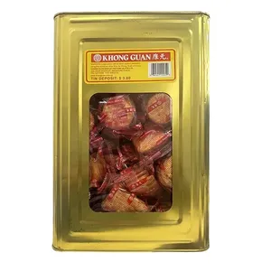 Khong Guan Biscuits Assorted Cream Tin of 120 Packs 0
