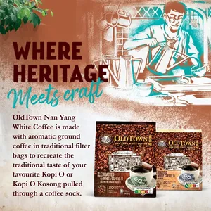 Old Town Nanyang Instant White Coffee O - Kosong (12g x 20 Sachets) 4