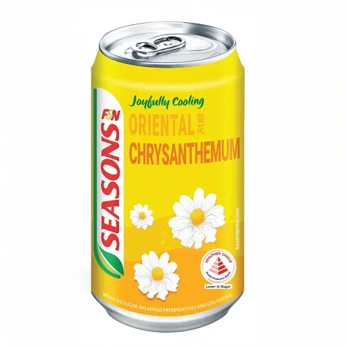 F&N Canned Season Chrysanthemum Tea Reduced Sugar Can Drink 300ml x 24 0