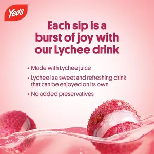Yeo's Packet Drink Light Lychee 250ml x 24 5