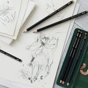 Faber Castell Pitt Graphite Matt Pencils Tin of 6 AG115207 4