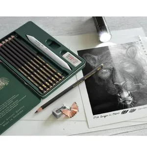 Faber Castell Pitt Graphite Matt Pencils Tin of 11 AG115220 4