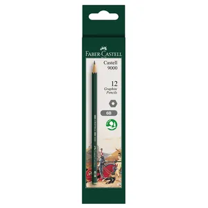 Faber Castell 9000 Graphite Pencil 6B Box of 12 GW11716B 0