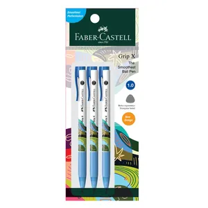 Faber Castell Grip X10 Ball Pen 1.0mm Blue Pack of 3 GW547605 0