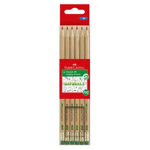 Faber Castell Naturals Graphite 2B Pencils Box of 6 PL111502 0