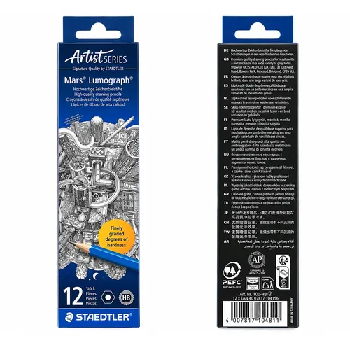 STAEDTLER Mars Lumograph 100-HB Graphite Pencil – 12 pcs/Box 0