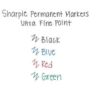 Sharpie Permanent Markers Ultra Fine Point 4