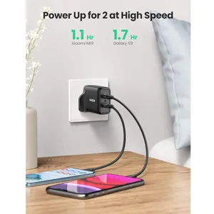 UGREEN USB Charger 36W QC 3.0 Quick Wall Charger Adapter 2-Port - CD161-70164 2