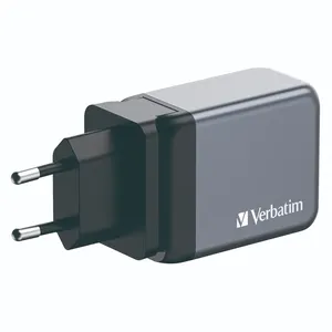Verbatim GaN Charger 65W 2 x USB-C, 1 x USB-A with Travel Pin PD65W  6