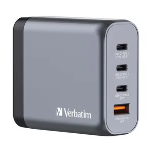 Verbatim Gan Wall Charge 4 Port PD140W with Travel Pin 2