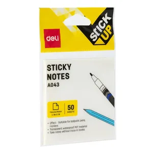 Deli Sticky Note EA043 (76 x 76mm) 50 Sheets - White 0