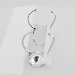 KCK 2D Ring File A4 1.5" with Front View Pocket No.8332 Clear 2