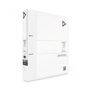KCK 2D Ring File A4 1.5" with Front View Pocket No.8332 Clear 0