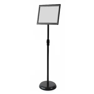 Poster Display Retractable Stand with Right Angle A4 Black 0