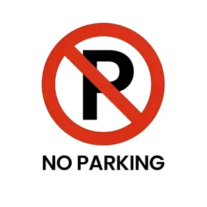 Stainless Steel Heavy Duty No Parking Signage 44 x 67 x 54cm YY-036 2