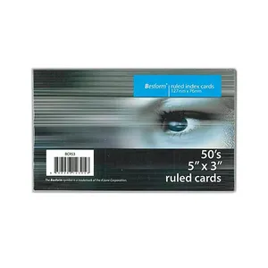 Besform Ruled Card 5 x 3inch White BCR53 0