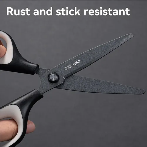 Deli E6055 Office Scissors 170mm (Soft Grip Stainless Steel Cutting Tool) 3