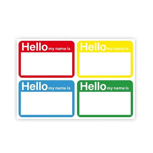 Hello My Name Is Name Tag Sticker 88mm x 58mm (120 Labels) 0