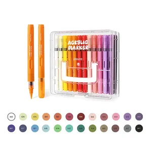 Deli Direct Liquid Acrylic Marker Pen 24 Colors HM335-24 (185 x 163 x 58mm) 2
