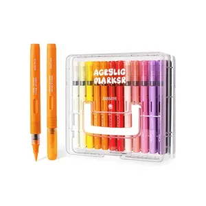 Deli Direct Liquid Acrylic Marker Pen 36 Colors HM335-36 (185 x 163 x 58mm) 0