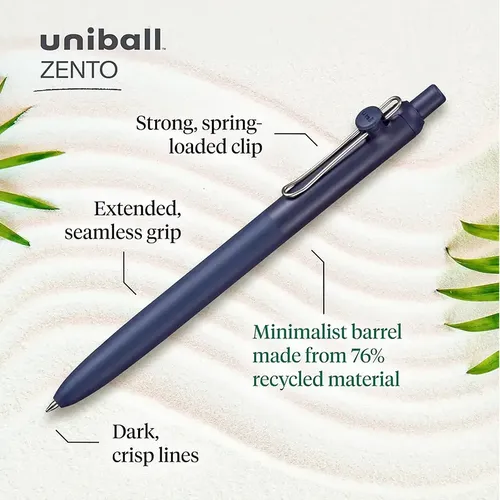 Uni-ball Zento Gel Pen (UBN-ZS) - 0.7mm Medium Bold Tip 2
