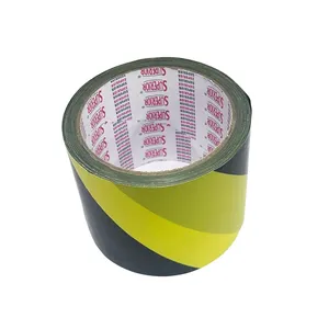 Superior Barricade Safety Tape (Non - Adhesive) 77mm x 40 Yards Yellow/Black 2