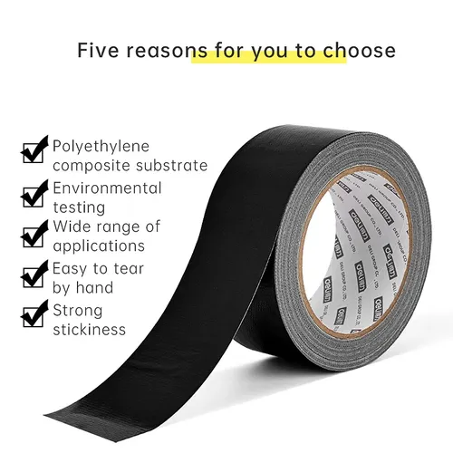 Deli Duct Tape 48mm x 20 Meter - Black (52003) 5