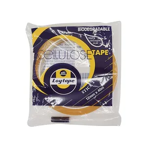 Loytape Cellulose Tape Biodegradable 12mm x 40 Meter 0